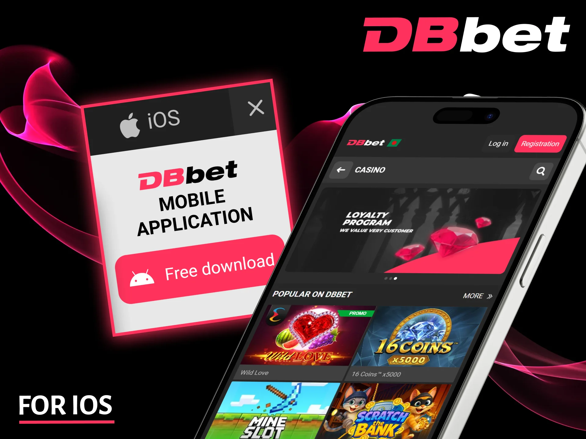 Install the DBbet iOS app to easily place sports bets on your iPhone.