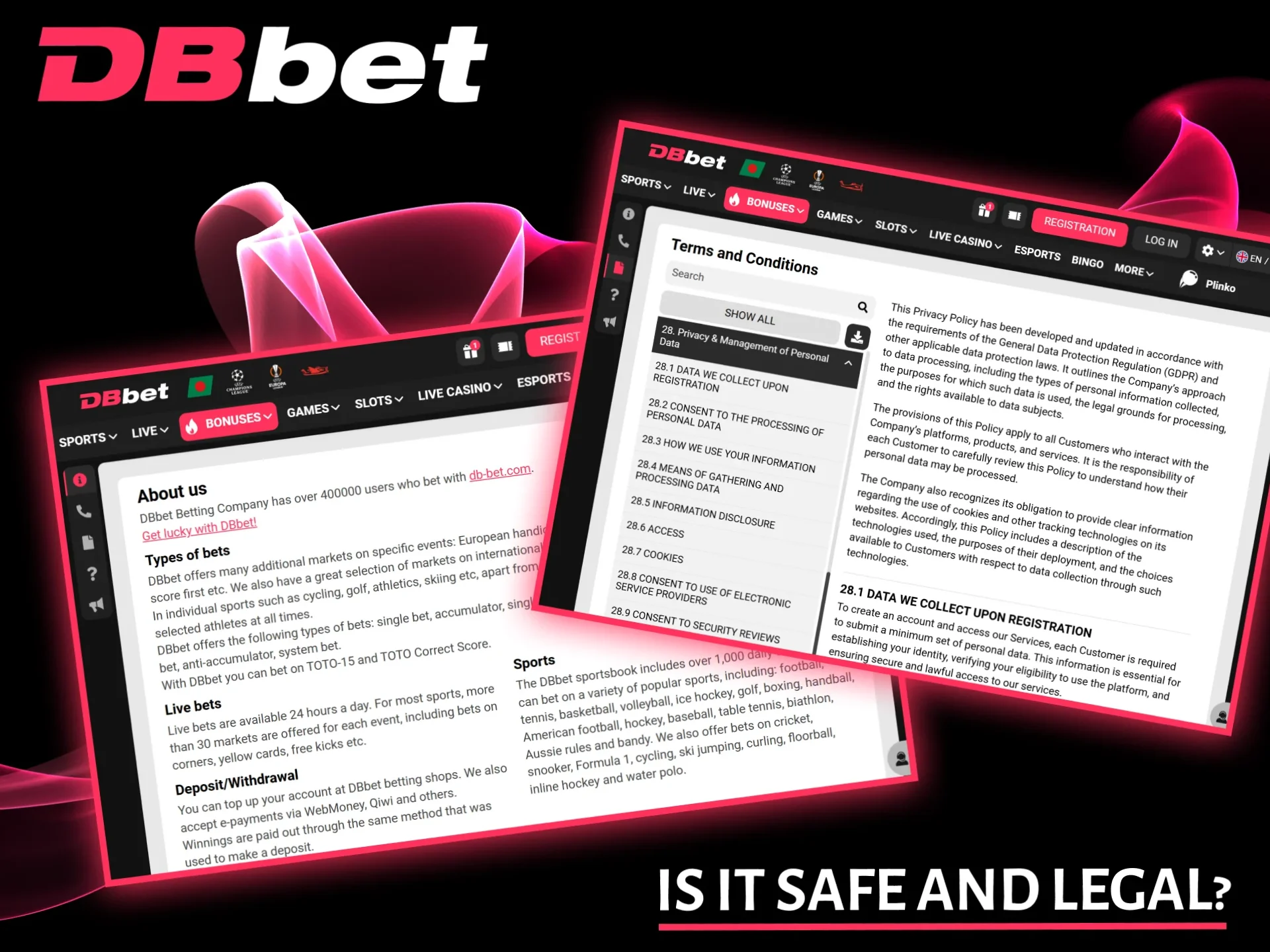Find out why DBbet is a safe and legal platform for users in Bangladesh.