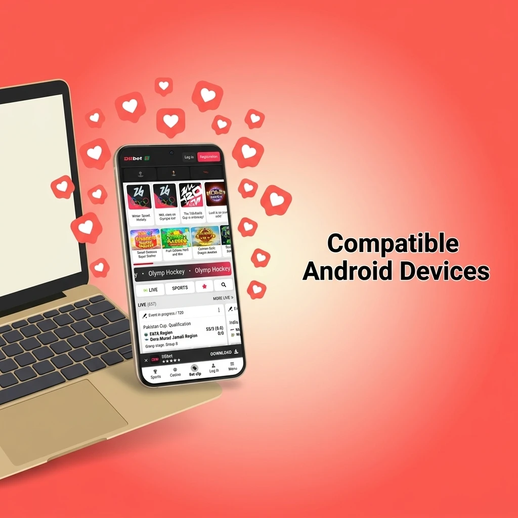 DBBet app compatible Android devices in Bangladesh including Samsung, Xiaomi, OPPO, Realme, Vivo, Symphony, Walton